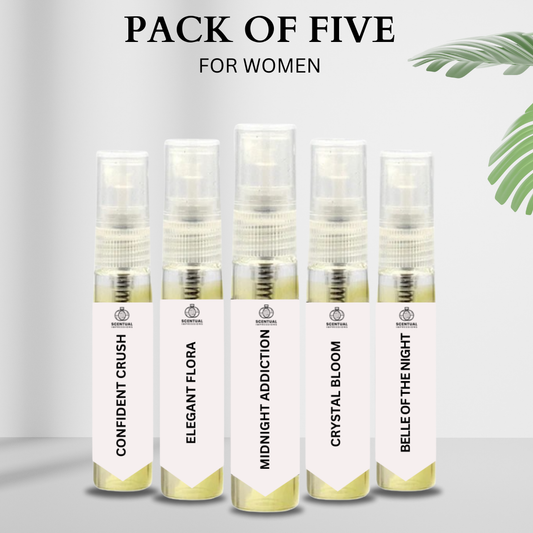 Tester Pack Of 5 (For Women 5ML)